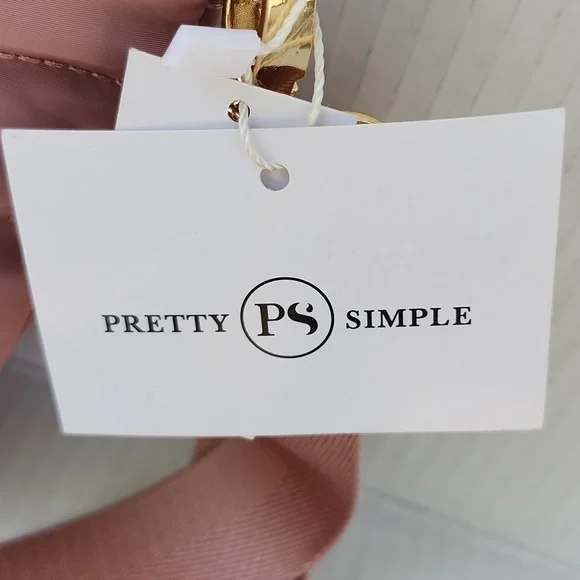 NWT PRETTY SIMPLE JOLIE PINK PUFFER BAG - Picture 2 of 12